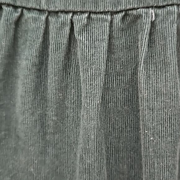 H&M Girl's Corduroy Long Sleeves Mini Dress Dark Green Size 6-7 Year Old - Picture 15 of 16
